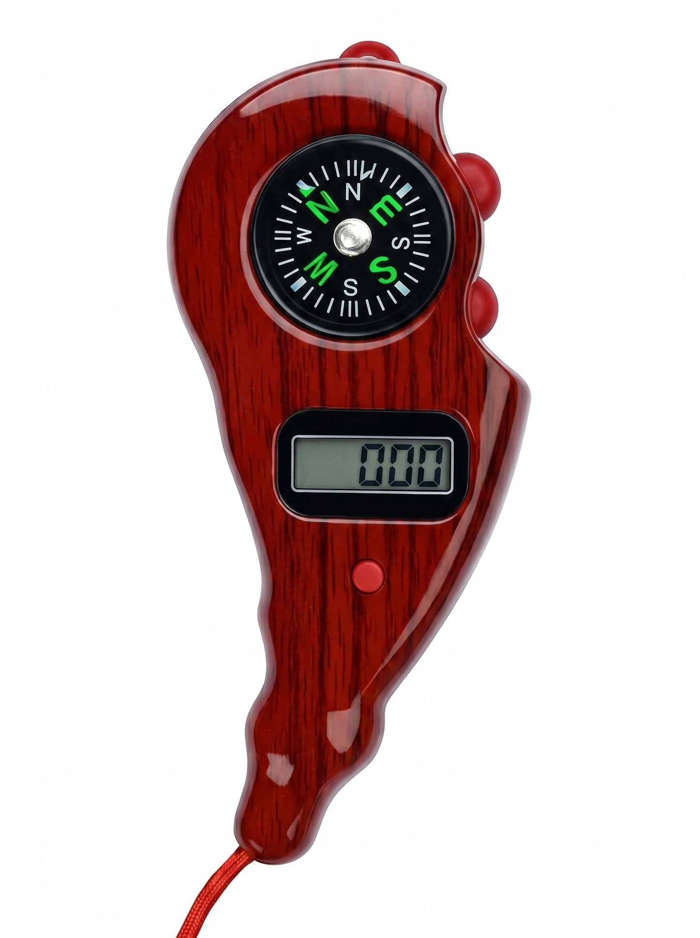 Digital Tasbih Counter – Wooden Body with Compass